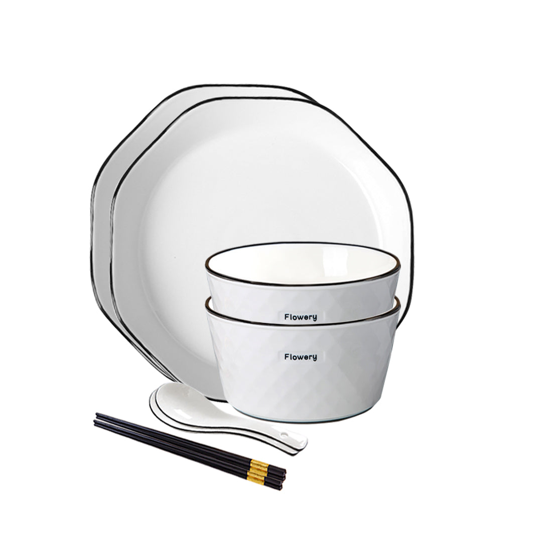 Diamond Ceramic Dinnerware Set