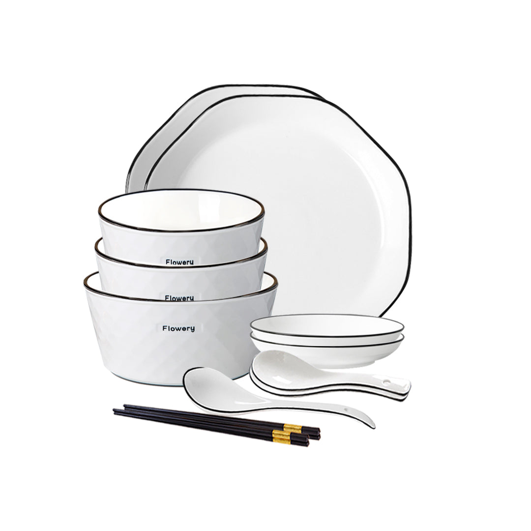 Diamond Ceramic Dinnerware Set