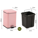 Square Pedal Trash Bin
