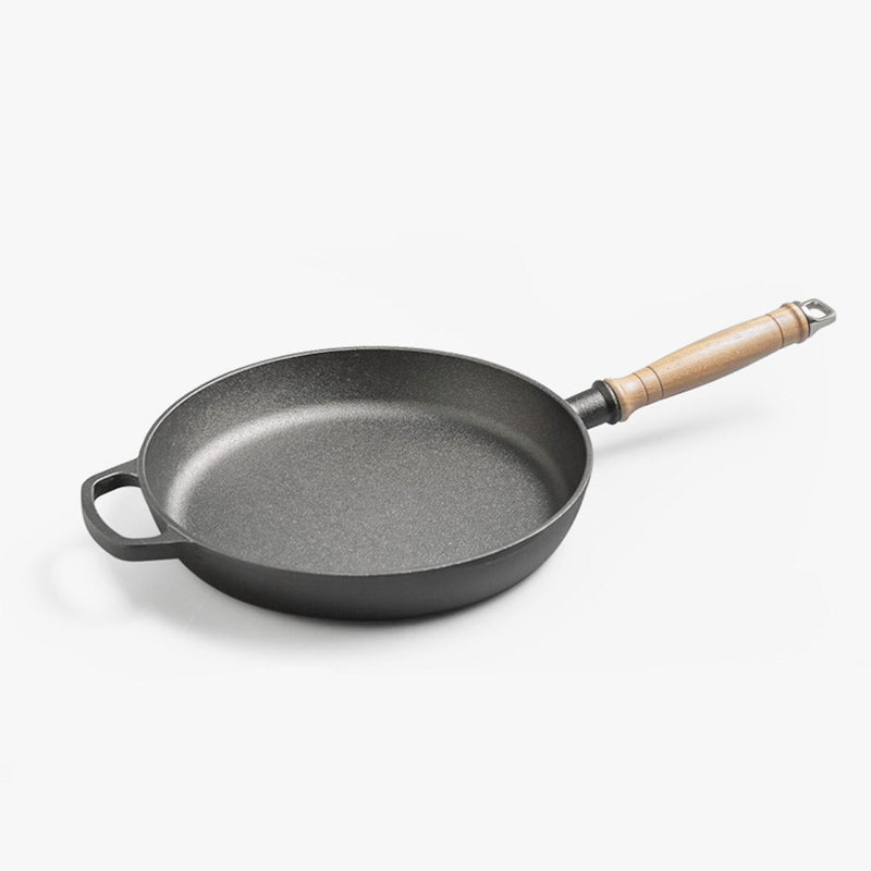 Wood Handle Non-Stick Frying Pan