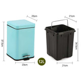 Square Pedal Trash Bin