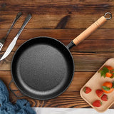 Wood Handle Non-Stick Frying Pan