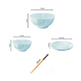 Light Blue Ceramic Dinnerware Set