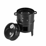 Barbecue Smoker Outdoor Charcoal 3-In-1