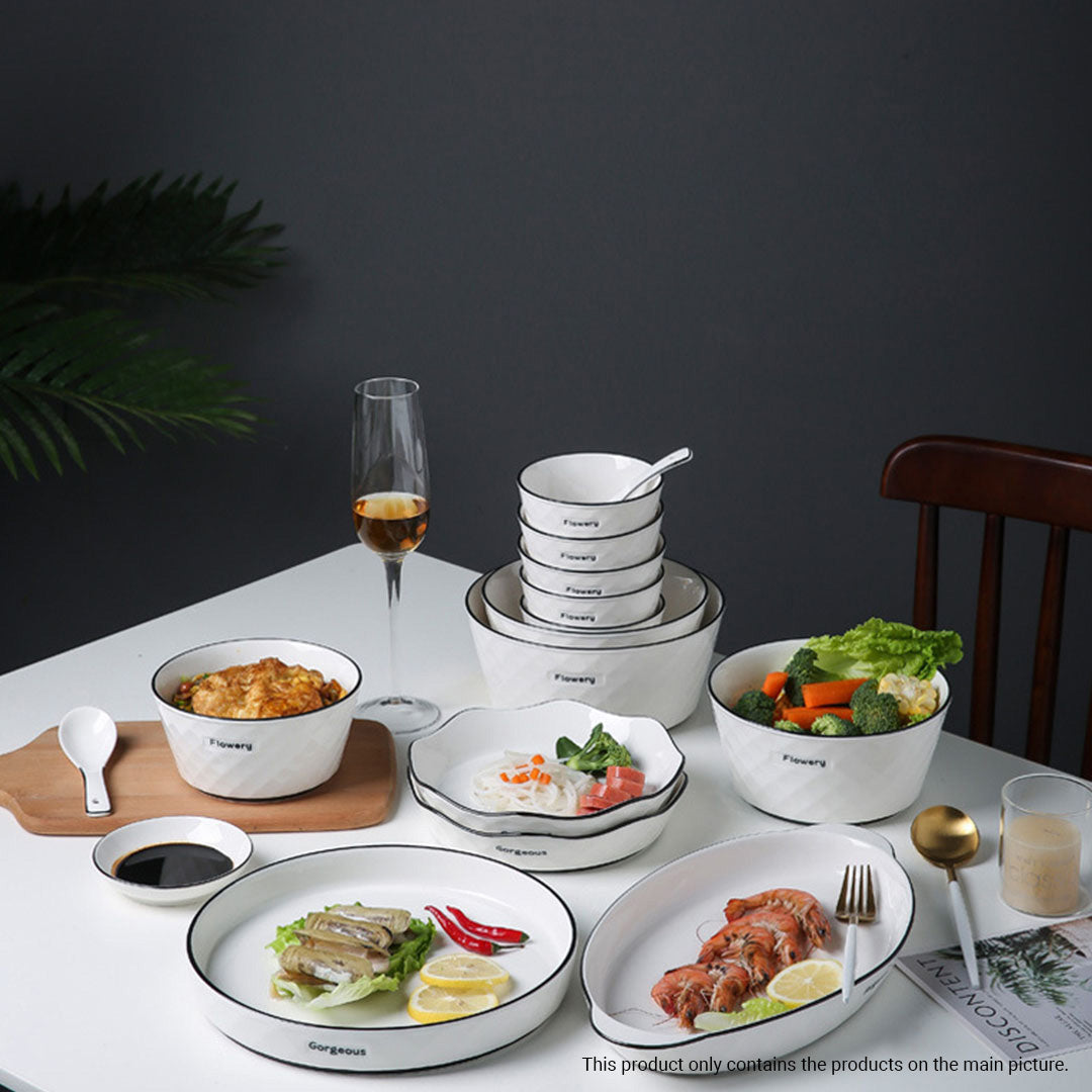 Diamond Ceramic Dinnerware Set