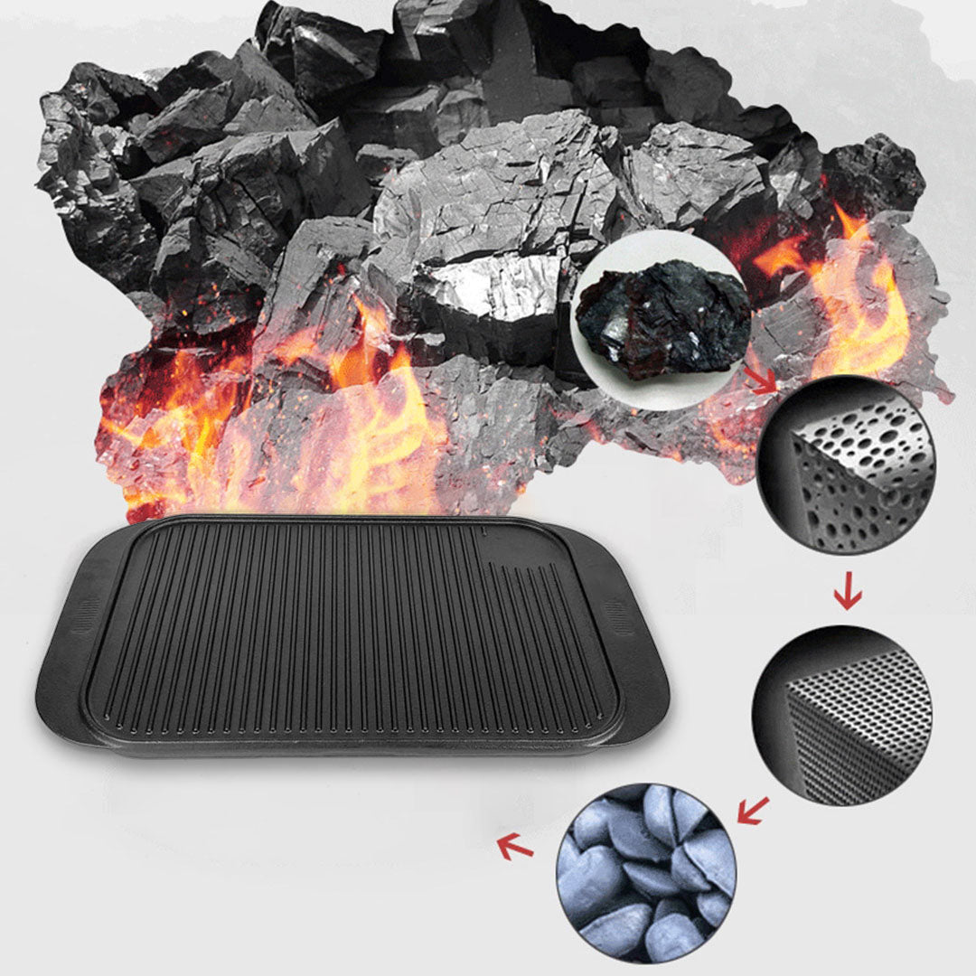 Ridged Grilling Hot Plate