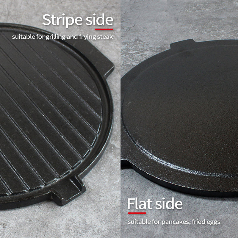 Round Cast Iron BBQ Pan