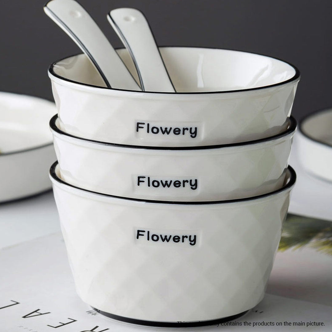 Diamond Ceramic Dinnerware Set