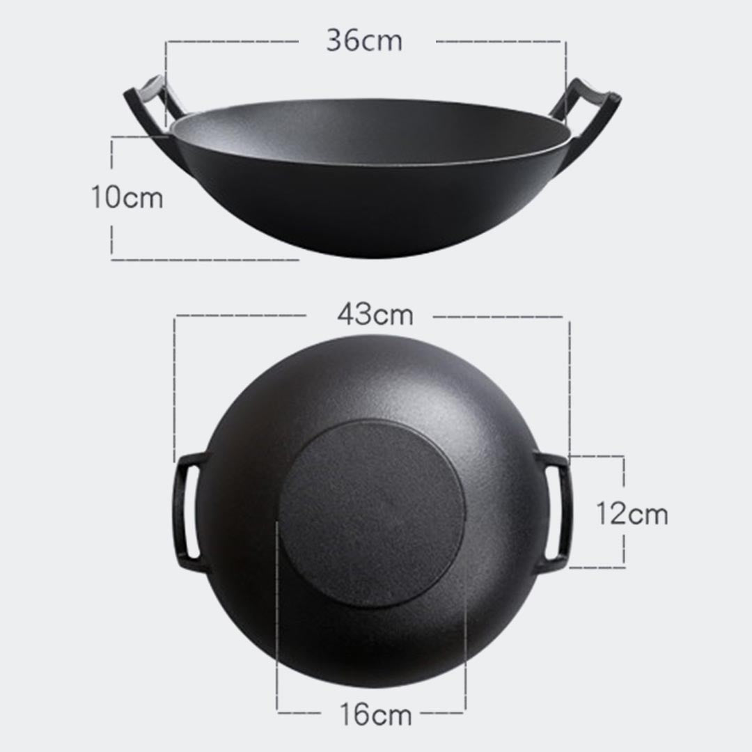 Wok With Wooden Lid