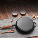 Wood Handle Non-Stick Frying Pan