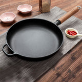 Wood Handle Non-Stick Frying Pan