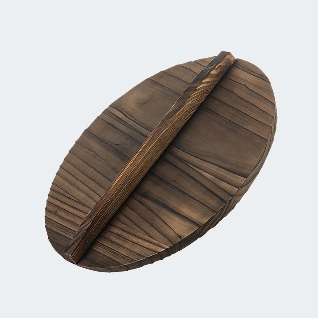 Wok With Wooden Lid