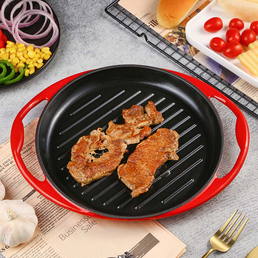 Red Grilling Pan