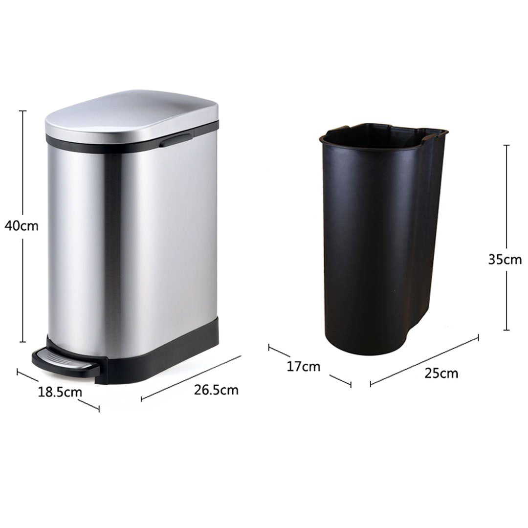 U-Shaped Pedal Bin 20L