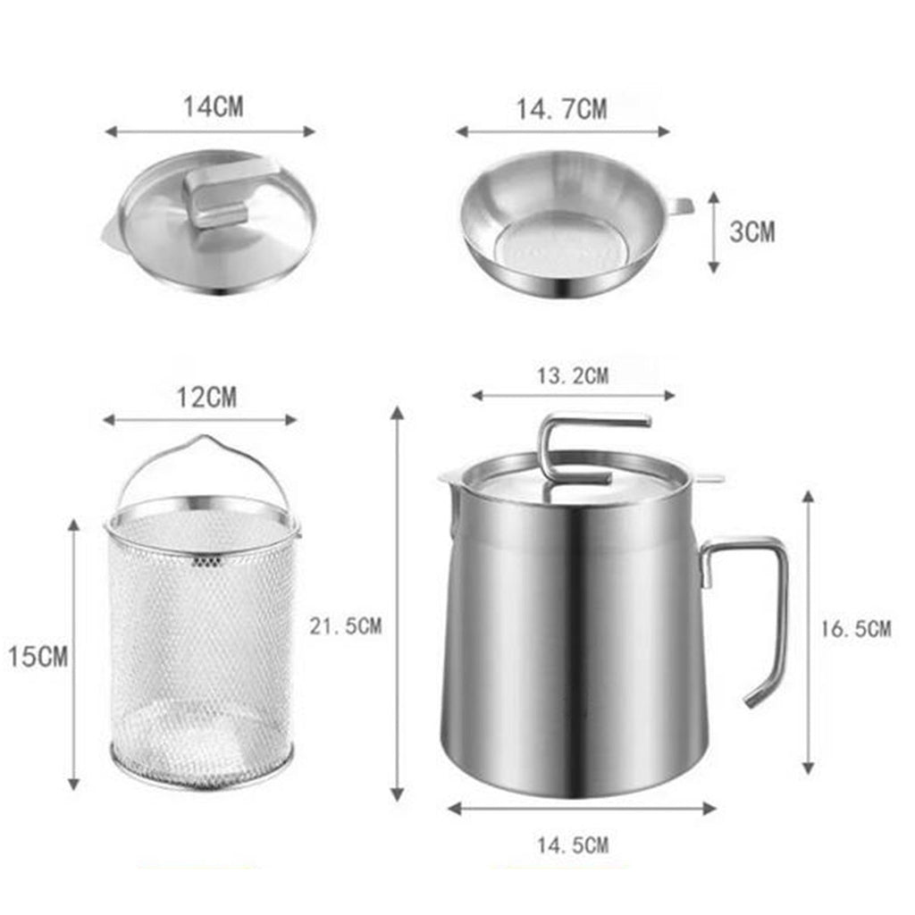 Pristine™ Two in One Oil Filtration Frying Pot